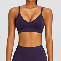 Ensemble de sport pour femme : Soutien-gorge de sport dos croisé et short cycliste taille haute avec effet ventre plat, idéal pour le yoga, la course et la gym