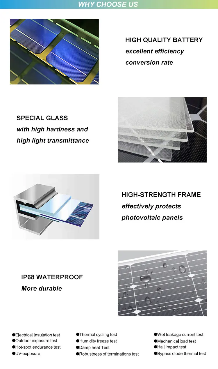 Jinko 500W 550W Monocrystalline Solar Panel System For Home