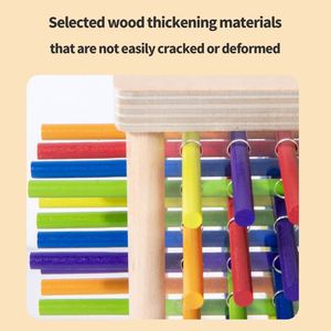 Jeu de société Montessori classique en bois avec tours de bâtonnets, dés et balles pour tout-petits garçons et filles - Product Image 4