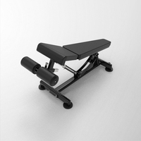 Banc de musculation commercial réglable et inclinable, équipement de fitness multifonctionnel pour abdominaux et sit-ups