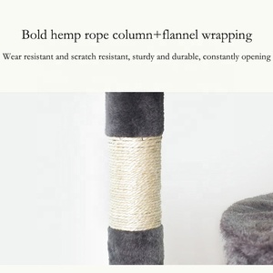 ของเล่นแมวสุดหรู ต้นไม้แมวแบบอินเทอร์แอคทีฟหลายระดับ พร้อมที่ลับเล็บจากวัสดุไซซอล <span class=keywords><strong>คอนโด</strong></span>แมว ทาวเวอร์แมว บ้านเล่นสำหรับสัตว์เลี้ยง - Product Image 3