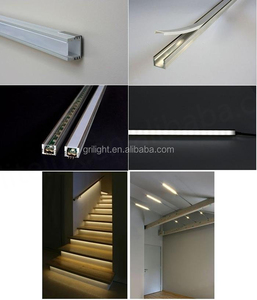 Profilé LED en aluminium 6063 personnalisé, encastré sans cadre, monté en surface, pour bande lumineuse - Product Image 6