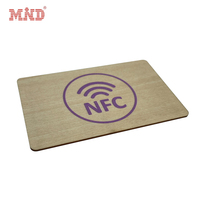 Carte en bois RFID écologique MIFARE DESFire EV2 8K pour hôtel