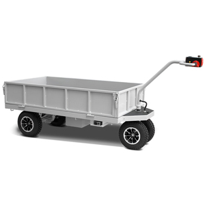 Carretilla Eléctrica de Plataforma de 1200W, 4 Ruedas, Aleación de Aluminio, Carro de Mano Industrial Móvil, Recubrimiento en Polvo Negro, 1200x800 mm - Product Image 2