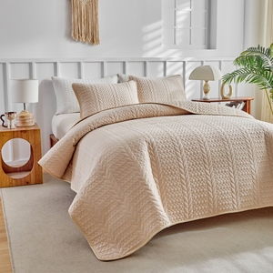 Parure de lit en microfibre brossée, motif géométrique patchwork, 3 pièces, pour toutes les saisons, 229*264cm, avec drap et taies <span class=keywords><strong>d</strong></span>'oreiller - Product Image 5