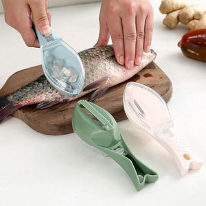 Kitchen Accessories Home Product Fish Cleaning Tool Enleveur D'écailles De Poisson Manual Fish Skin Scaler Brush Fish Scraper - Product Image 3