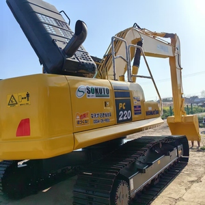 Komatsu มือสองรถตักดิน2022ตันรถขุดตีนตะขาบ PC220-8 22ตันปั๊มกระปุกเกียร์เครื่องยนต์ & PLC สำหรับก่อสร้าง EPA ของญี่ปุ่น - Product Image 5