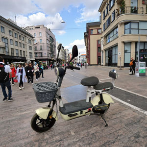 Meilleur prix pour <span class=keywords><strong>vélo</strong></span> électrique, fabriqué en Chine, <span class=keywords><strong>vélo</strong></span> de ville, frein à tambour numérique sans balais, batterie au plomb-acide 48V 500W - Product Image 2