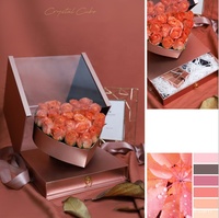 Valentijn Gift Zeep Bloem Moederdag Nieuwe Kristallen Lade Verpakking Hartvormig 19 Rozen Doos Doos Geschenkdoos