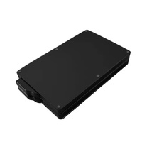 Porte-cartes double en aluminium pour cartes de crédit et permis de conduire avec grande capacité et blocage RFID