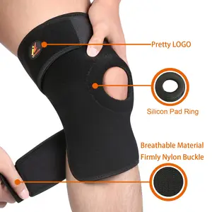 Open Adjustable Knee Patellar Tendon Strap Adult Customized Thick Knee Brace Wrap Support for Orthopedic