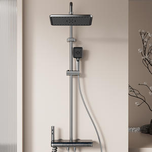 Juego de Ducha YP-S11, Ducha de Lluvia Rectangular, Temperatura Constante, Pantalla Digital LED Iluminada, Revestimiento Anti-Corrosión - Product Image 1