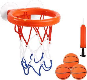 Mini Juguetes de Baño para Bebés y Niños Pequeños, Juego de <span class=keywords><strong>Aro</strong></span> de Baloncesto y Pelotas para <span class=keywords><strong>Bañera</strong></span>, Juguetes de Baloncesto para Uso en Interiores y Exteriores - Product Image 1