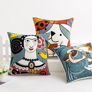 أغطية وسائد مطرزة مخصصة لبيكاسو, أغطية وسائد مطرزة بأشكال هندسية للبيع بالجملة ، وسادة مبطنة لتزيين المنزل ، أريكة مطرزة ، غطاء وسادة من القطن ، بطانية مطرزة بأشكال هندسية ، أريكة مطرزة ، غطاء وسادة على شكل حرف u ، وسادة مطرزة ، وسادة مطرزة بأشكال هندسية ، البيع بالجملة ، - Product Image 4