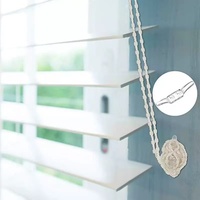 Attaches pour stores enrouleurs, sécurité enfant, connecteur de chaîne à billes en PVC transparent et durable, crochet de chaîne pour cordon de rideau