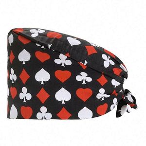 Nouvel Arrivage – Bonnets Chirurgicaux Confortables en Pur Coton à Imprimés Floraux et Dessins Animés pour Infirmières, avec Doublure en Satin et Tissu Peigné - Product Image 5