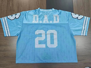 Tops courts personnalisés FQ, maillot de football américain, col en V, vêtements de sport pour femmes et filles, streetwear d'été, t-shirt de cheerleading - Product Image 5