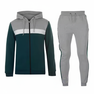 Survêtement d'entraînement en polaire Gym Fitness Tech pour hommes Ensemble de deux pièces à séchage rapide Jogging Taille XL-Sportswear Adultes - Product Image 1