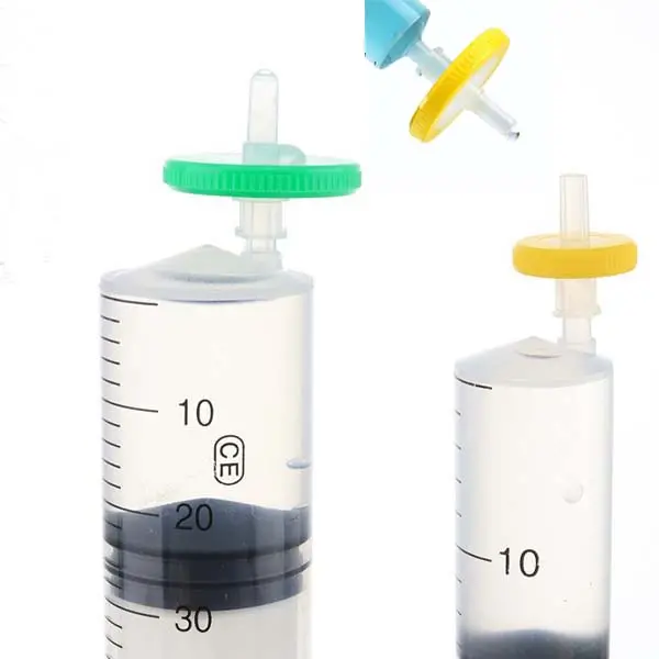 Lab Disposable needle filter head nylon organic water system PTFE 13mm25mm 0.22um 0.45um disposable filter