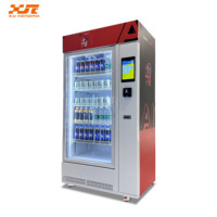 Distributeur automatique intelligent 2026 avec reconnaissance visuelle IA pour snacks et boissons, écran tactile, SDK, options de paiement multiples, en acier inoxydable 150-200