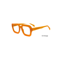 Montures de lunettes optiques carrées surdimensionnées en acétate TR pour lunettes de vue tendance, OEM ODM, logo personnalisé