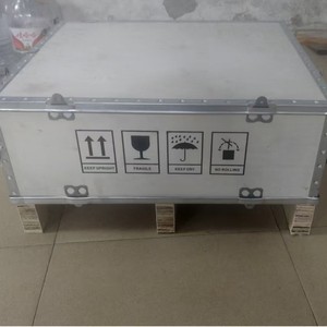 Zhongtu Steel Strapped Plywood <b>Crate</b> 520x470x420mm Fumigation Free Snap Lock Foldable Equipment Transport <b>Box</b> - Product Image 1