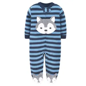 Macacão unissex de mangas compridas, roupa de dormir para crianças, macacão de lã polar, unisex, para meninos, venda imperdível