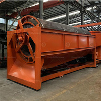 Mesin Saringan Trommel Mobile, Mesin Saringan Drum, Mesin Penyaring Putar untuk Pertambangan Emas, Mesin Ramah Lingkungan, Motor Stainless Steel Hongzhi T100