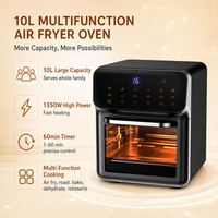 Friteuse à Air Électrique Entièrement Automatique et Intelligente, Grande Capacité de 10L, Four Multifonction Visuel et Multicouche pour la Maison