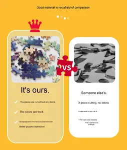 Personalizable 1000 piezas de alta dificultad paisaje pintura al óleo rompecabezas papel alivio <span class=keywords><strong>del</strong></span> estrés juguete para niños gratis - Product Image 3