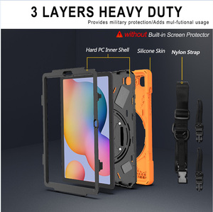 <span class=keywords><strong>Custodia</strong></span> Antiurto Portatile <span class=keywords><strong>per</strong></span> <span class=keywords><strong>Samsung</strong></span> <span class=keywords><strong>Galaxy</strong></span> <span class=keywords><strong>Tab</strong></span> <span class=keywords><strong>S6</strong></span> <span class=keywords><strong>Lite</strong></span> 10.4 Pollici P610/P615 con Supporto Girevole Integrato e Tracolla - Product Image 4