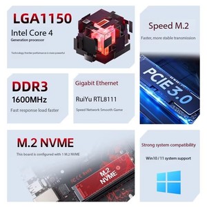 Çekirdek CPU işlemci ısı emici kiti için uygun ofis bilgisayarları için bilgisayar anakartı H81M-G masaüstü anakart - Product Image 6