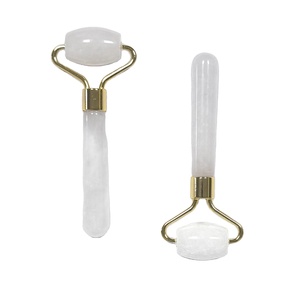 High Quality Natural White <b>Jade</b> Facial Massage <b>Roller</b> Lifting and Firming Beauty Customized Skincare Face Massage Tool - Product Image 1