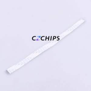 JS10A-12P-250-4-8 FFC Cable (Flexible Flat Cable) P=1mm Connector 12P 1mm 0.3mm Non-Inverting - Product Image 1