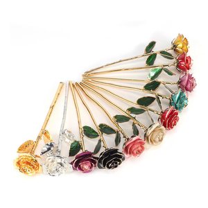 24k placcato oro rosa giallo eterno produttore all'ingrosso di san valentino natale gioielli creativi