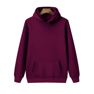 Sudadera con Capucha Minimalista para Hombre, Marca Privada, con Forro Polar de Algodón Grueso, para Marcas de Ropa Estadounidenses Emergentes - Product Image 1