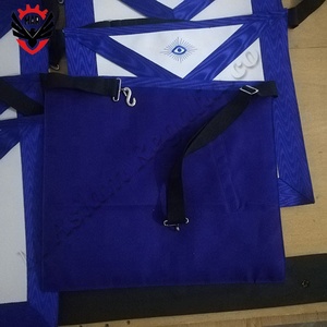 Blue Lodge Square & Compass avec tablier de bureau G |   Tablier américain brodé à la machine - Product Image 5
