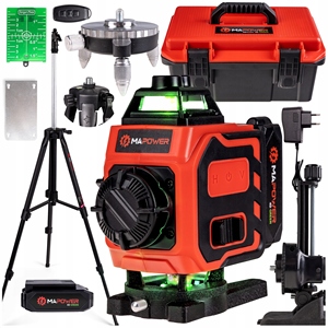 <span class=keywords><strong>Nivel</strong></span> Láser 4D Todo en Uno, Instrumento de Nivelación Láser de Pared con 16 Líneas, Autonivelación 4D, Rotación Verde de 360 Grados - Product Image 1