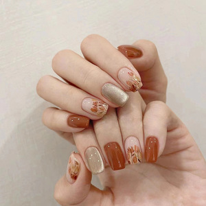 Ms.Miemie 24 piezas cuadrado corto ABS prensa <span class=keywords><strong>uñas</strong></span> diseño <span class=keywords><strong>de</strong></span> corazón <span class=keywords><strong>de</strong></span> moda Linda punta reutilizable con gracia <span class=keywords><strong>para</strong></span> dedos al por mayor - Product Image 1