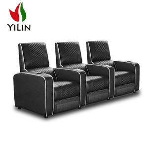 Fauteuil inclinable motorisé VIP 4 places, canapé cinéma <span class=keywords><strong>maison</strong></span> avec tissu inclinable pour hôtel et mobilier de théâtre - Product Image 5