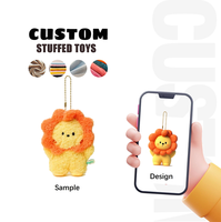 Cadeau d'Affaires Personnalisé Peluche Rembourrée, Porte-clés Peluche Personnalisé, Vente en Gros Mini Jouet Mignon, Porte-clés Peluche Petits Animaux Décoratif