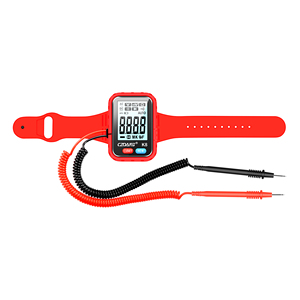 Multimetro Digitale Indossabile Stile Smartwatch, <span class=keywords><strong>Tester</strong></span> Multifunzione per Misurazioni di <span class=keywords><strong>Tensione</strong></span> DC/AC, Resistenza e Continuità - Product Image 1