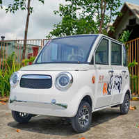 Mini voiture électrique à panneaux solaires, véhicule électrique compact à carrosserie fermée, 4 roues, mini voiture solaire