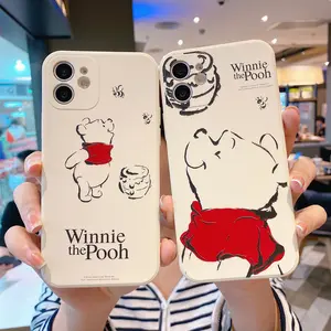 Untuk Apple 12 casing ponsel 13 kartun beruang cocok untuk iPhone 15 Promax trendi baru 14 kreativitas yang dipersonalisasi