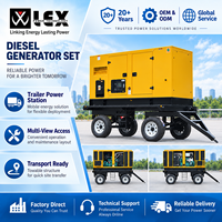 Générateur diesel silencieux mobile sur remorque ATS 40 kW 30 kW 50 kVA 480 V à faible émission et faible bruit, prix usine compétitif