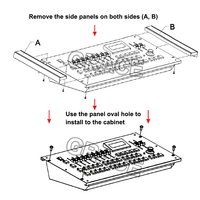 Console d'éclairage de scène professionnelle Igreslite DMX512 avec contrôleur DMX 504 canaux