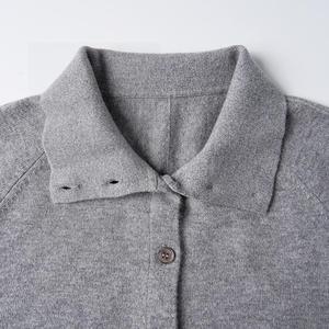<span class=keywords><strong>Cardigan</strong></span> in Maglia 100% Lana da <span class=keywords><strong>Donna</strong></span> OEM Primavera Estate, Stile Casual di Design <span class=keywords><strong>con</strong></span> Colletto a Risvolto e <span class=keywords><strong>Cintura</strong></span> - Product Image 4