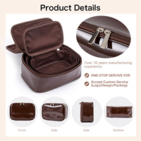 Sac de maquillage KONCAI imperméable, nouveau style brillant en PVC, meilleur sac de voyage, trousse de toilette, plusieurs tailles