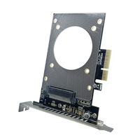 Kartu Adaptor U.2 ke PCIE Kelas Enterprise, Konverter SSD NVMe U2, Kartu Ekspansi PCI-E X4 untuk Komputer Desktop