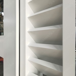 Porta d'ingresso in stile francese in alluminio, doppia anta a battente per esterni, con vetro ignifugo e <span class=keywords><strong>design</strong></span> grafico. - Product Image 6